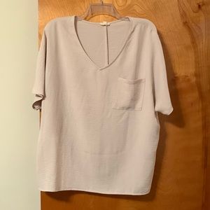 Oversized tan top